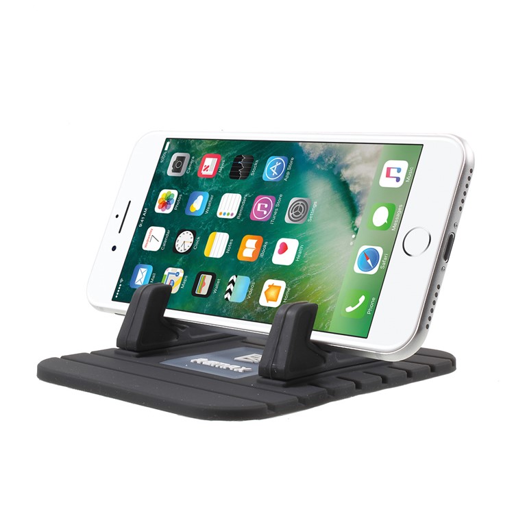 REMAX Fairy Soft Silicone Desktop Stand Car Holder Mount for iPhone Samsung - Black-3