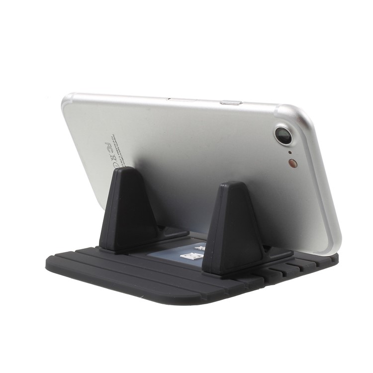 REMAX Fairy Soft Silicone Desktop Stand Car Holder Mount for iPhone Samsung - Black-4