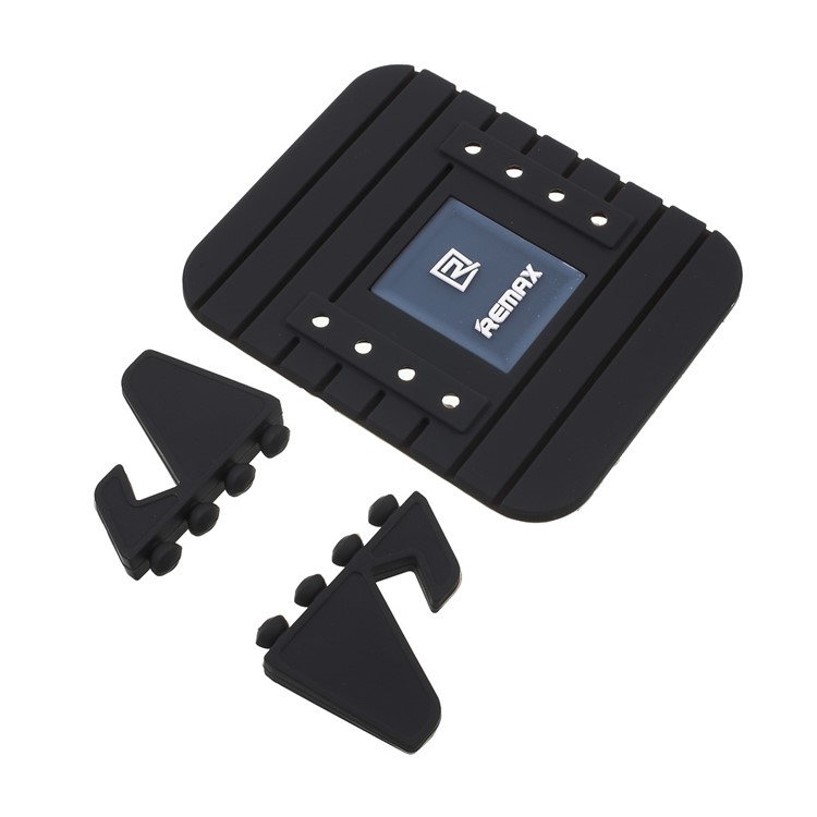 REMAX Fairy Soft Silicone Desktop Stand Car Holder Mount for iPhone Samsung - Black-6