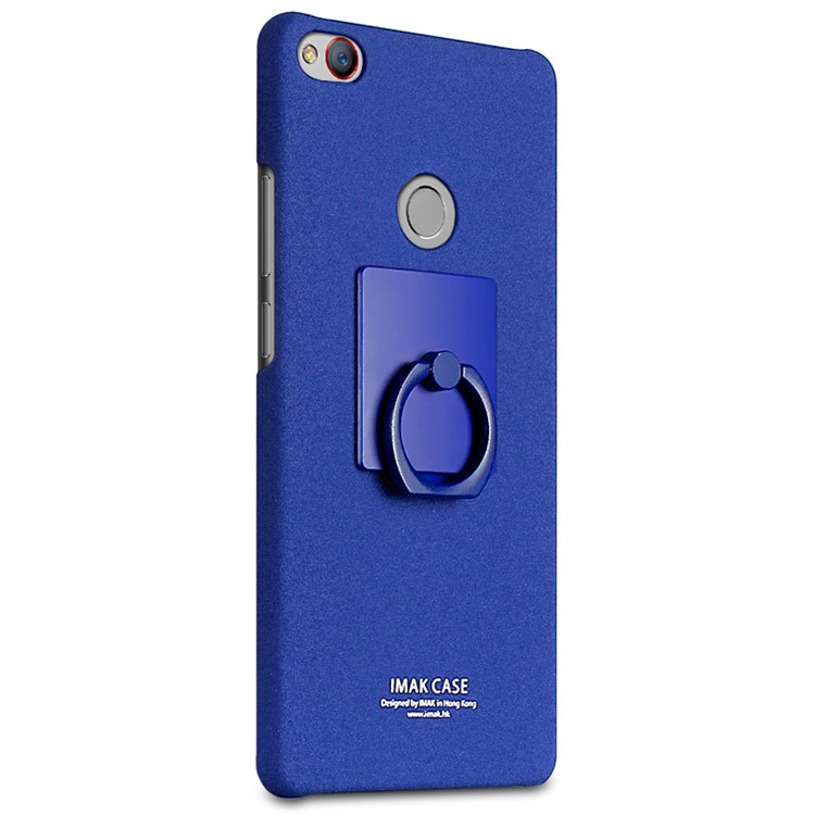 IMAK Matte Hard Shell Case with Ring Kickstand for ZTE nubia Z11 - Blue-2