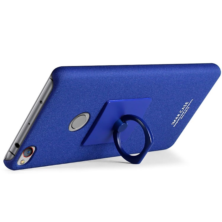 IMAK Matte Hard Shell Case with Ring Kickstand for ZTE nubia Z11 - Blue-3