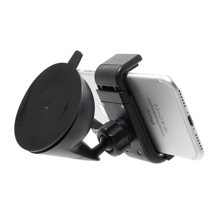 Suction Cup Car Windshield Mount Holder for iPhone 7 Plus/7, Width: 57-90mm - Black-3