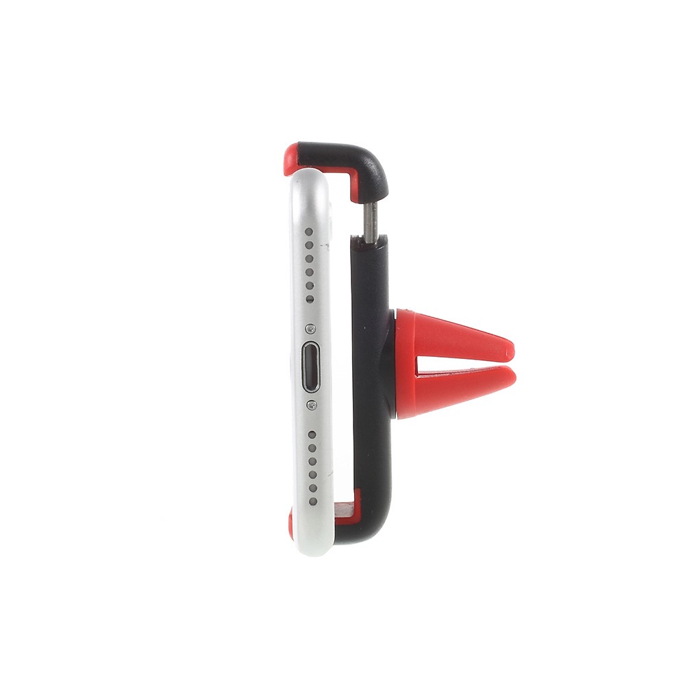 Mini Stand Stand Outlet Para Iphone Samsung LG Etc., Largura: 60-85mm - Preto + Vermelho