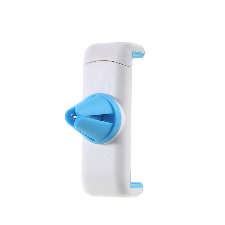 Portable Car Air Vent Mobile Phone Mount for iPhone Samsung LG etc, Width: 60-85mm - White + Blue-1