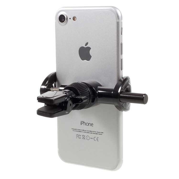 VORSON Pusher Metal Air Vent Car Holder Cradle for iPhone 7, Width: 54-86mm (VH-002) - Black-4