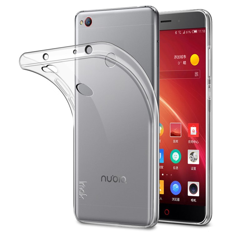 IMAK 0.8mm Clear TPU Stealth Case Mobile Phone Cover for ZTE nubia Z11 mini S-1