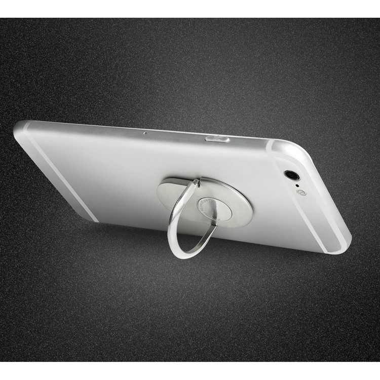 OATSBASF Metal Kickstand Finger Grip Ring Holder for Smartphones - Silver Color-10