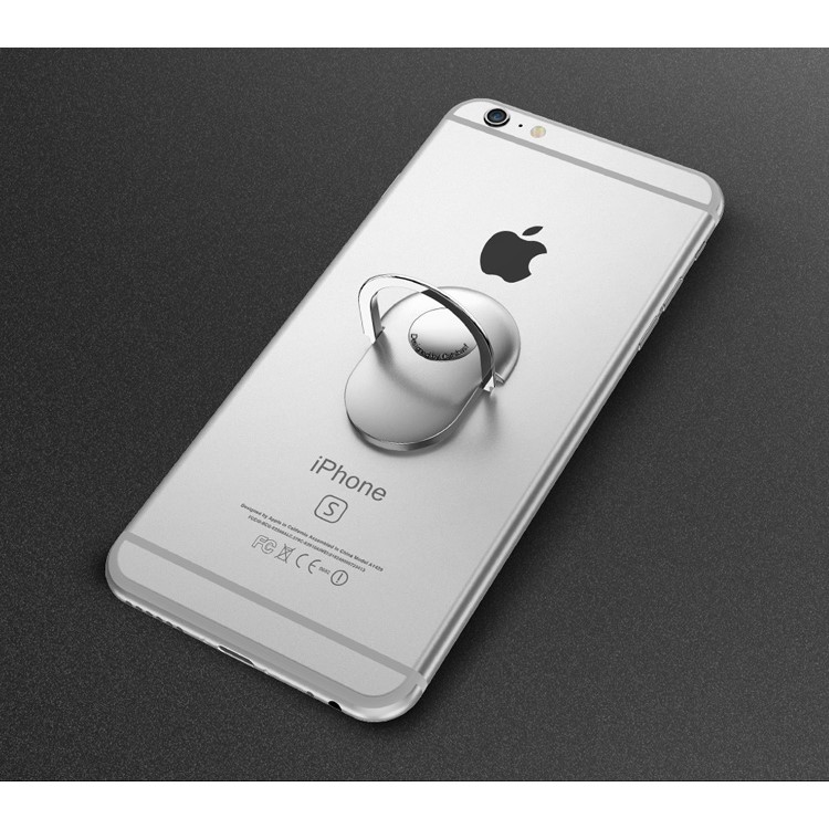 OATSBASF Metal Kickstand Finger Grip Ring Holder for Smartphones - Silver Color-8