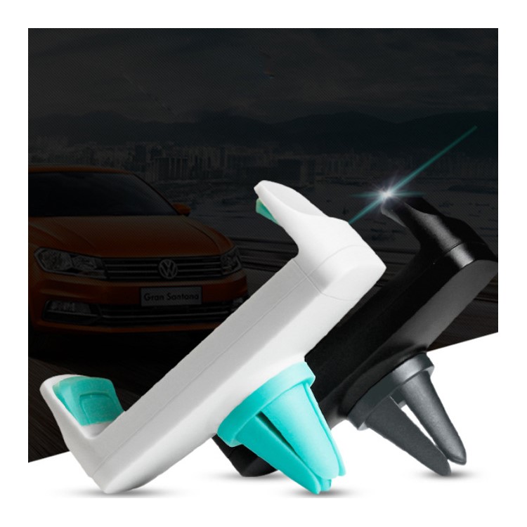 YGH 360 Degree Rotatable Car Air Vent Mount Holder for iPhone 7 Plus Etc., Width: 52-92mm - Black-1