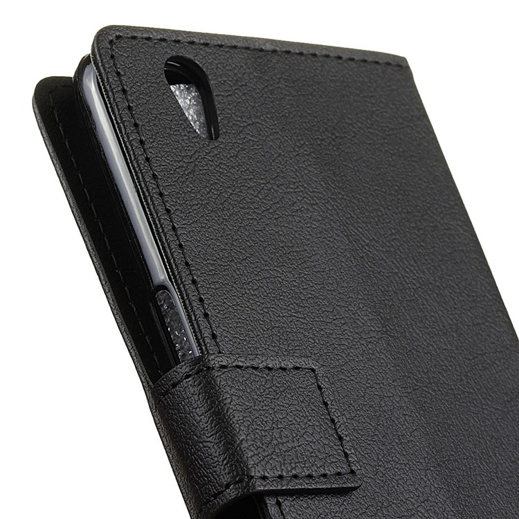 Wallet Leather Stand Case for ZTE Blade V7 Max - Black-7