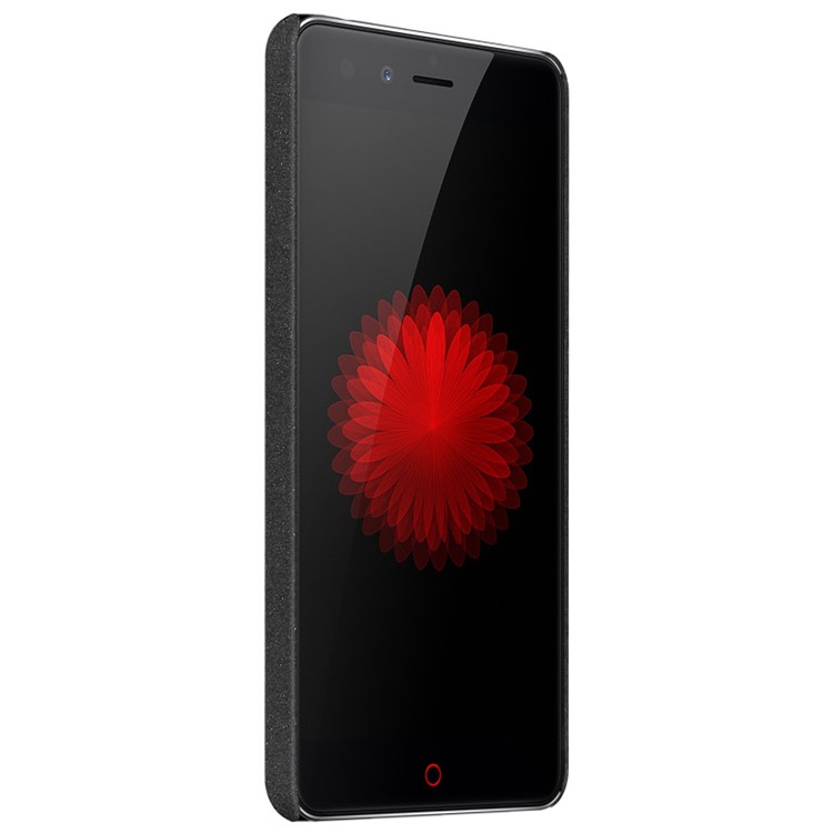 IMAK Finger Ring Holder Matte PC Case + Screen Protector for ZTE nubia Z11 mini S - Black-4