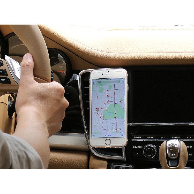 USAMS Universal Mini Magnetic Car Vent Holder for iPhone 7 Plus Etc. - Black-2