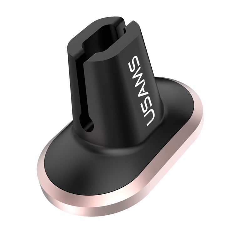USAMS Mini Universal Magnetic Car Mount Phone Holder for iPhone 7 Plus Etc. - Rose Gold Color-5
