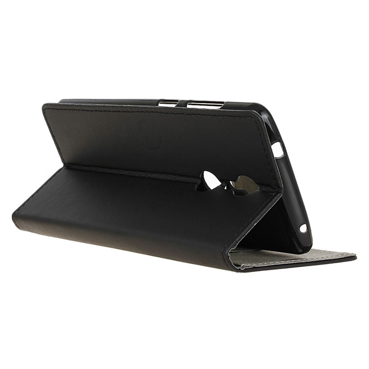 Wallet Leather Stand Case for ZTE Axon 7 mini - Black-5