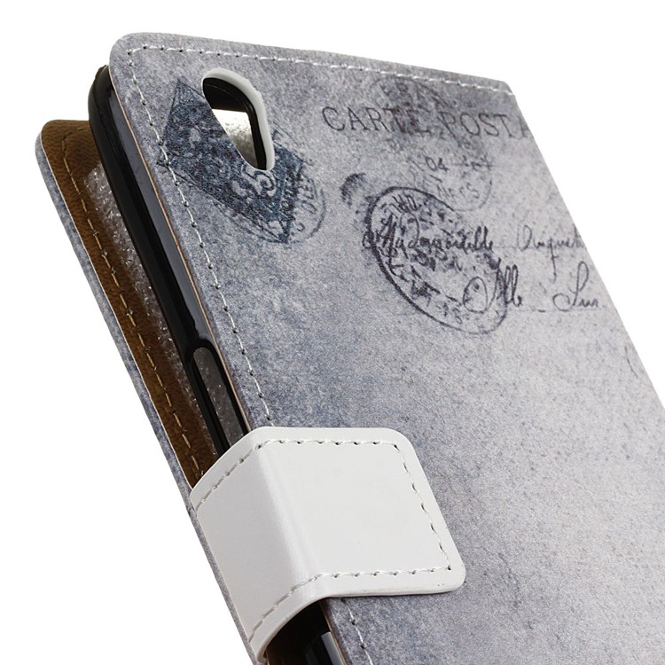 Wallet Leather Case for ZTE Blade V7 Max - Cat and American Flag-3