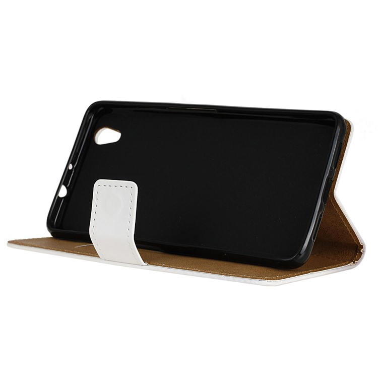 Wallet Leather Case for ZTE Blade V7 Max - Cat and American Flag-5