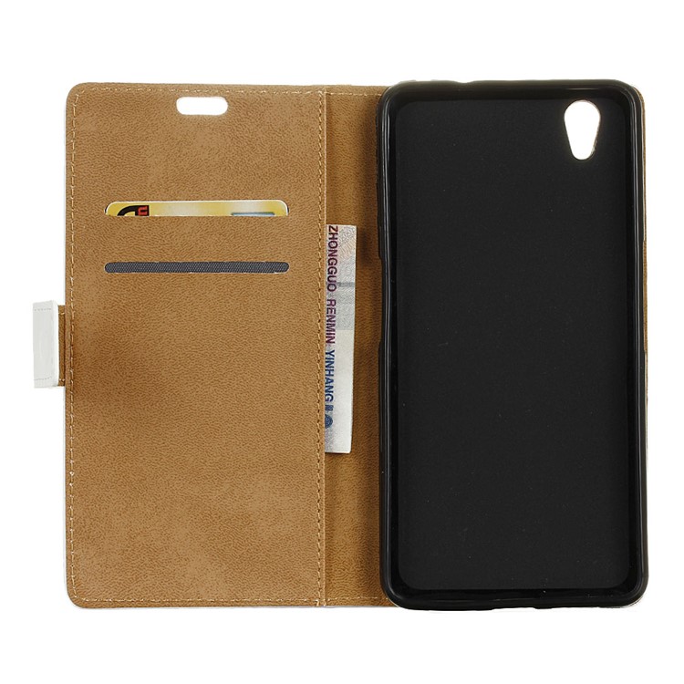 Wallet Leather Case for ZTE Blade V7 Max - Cat and American Flag-6