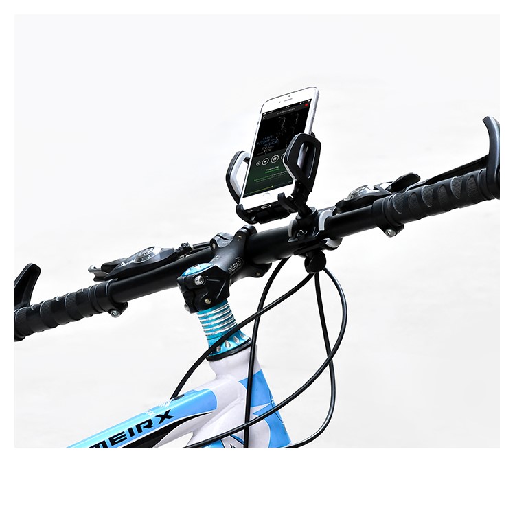 HOCO CA14 Universal Bicycle Grodbar Mount Cradle Pour Iphone 7 Plus, Largeur 50-85 mm - Gris-3