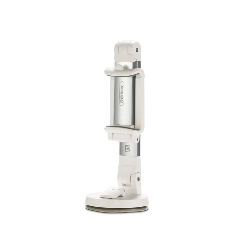 REMAX RM-C23 Multi Angle Rotation Car Desktop Mount Holder Stand, Width: 50-85mm - White / Silver-2