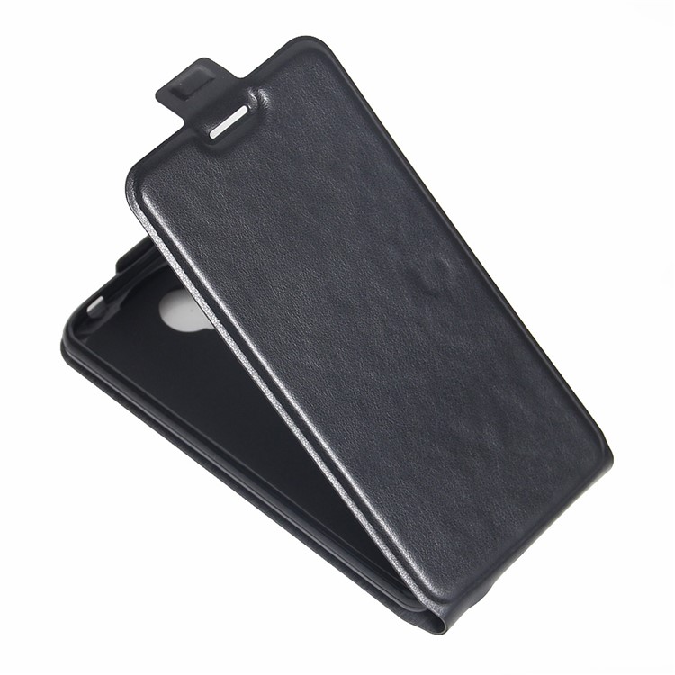 Crazy Horse Vertical Leather Card Holder Case for ZTE Blade A315 - Black-4