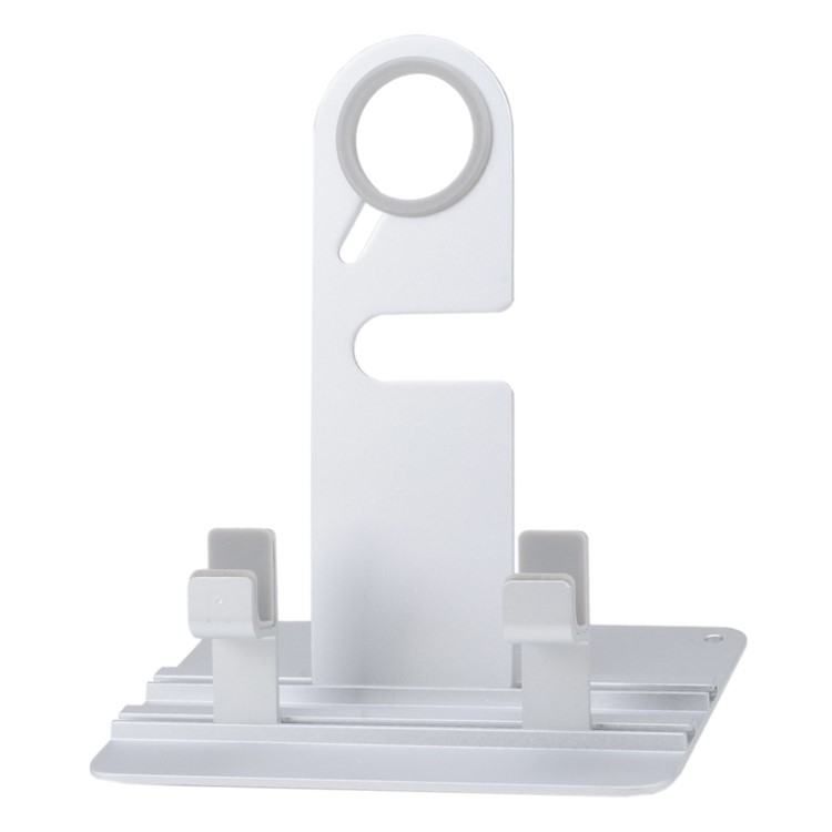 DIY Multifunctional Desktop Charging Cradle Stand Holder for Apple Watch, iPhone iPad Etc. - Silver-10