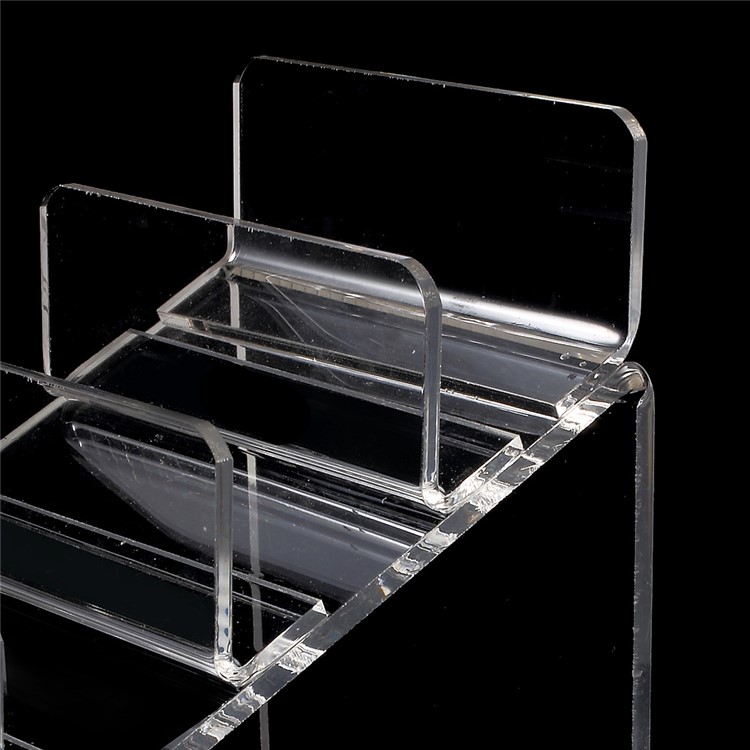 7-layer 8cm Width Clear Acrylic Display Stand Storage for Mobile Phones/Power Banks/Earphones etc-4