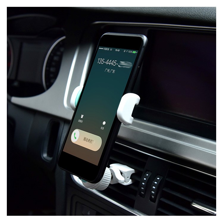 USAMS US-ZJ012 Long Arm Car Air Vent Mount Holder for iPhone 7, Width: 50-85mm - White-7