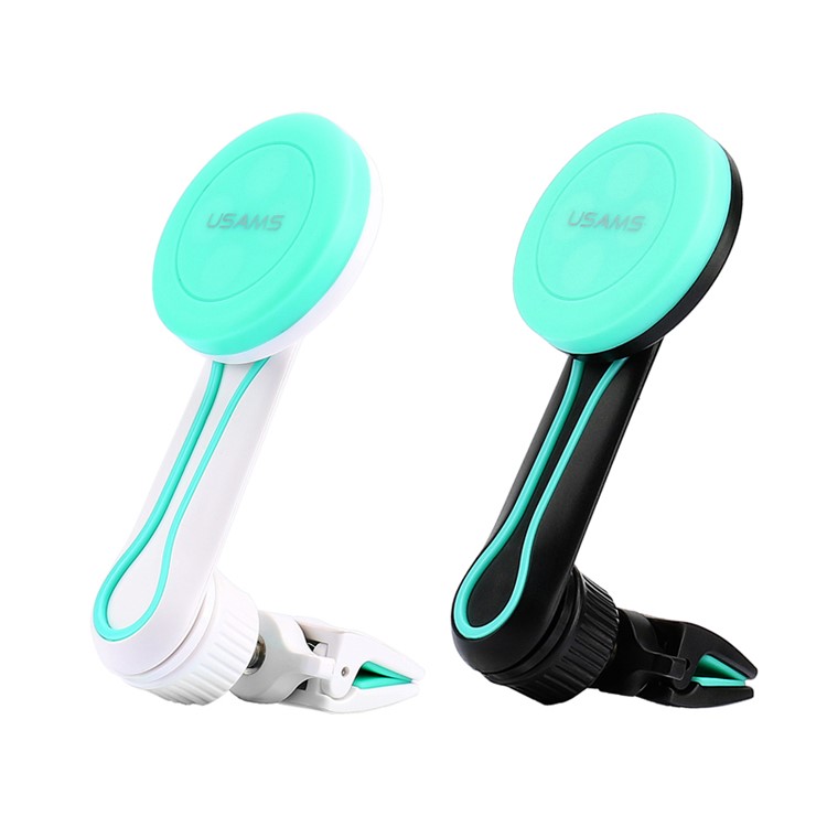 USAMS US-ZJ013 Magnetic Car Air Vent Mount Long Arm Holder for iPhone 7/7 Plus Etc - White-10