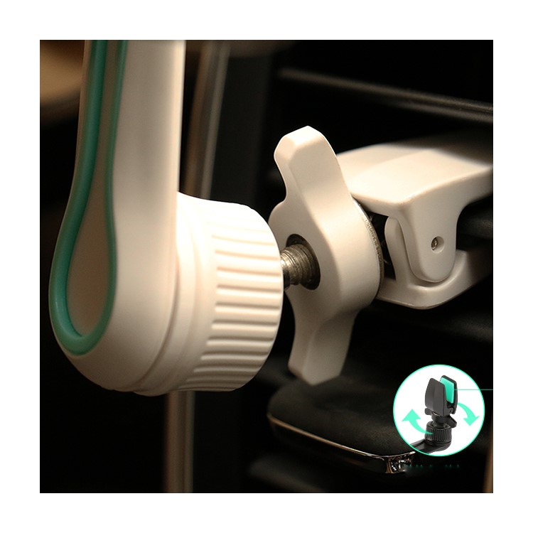USAMS US-ZJ013 Magnetic Car Air Vent Mount Long Arm Holder for iPhone 7/7 Plus Etc - White-5