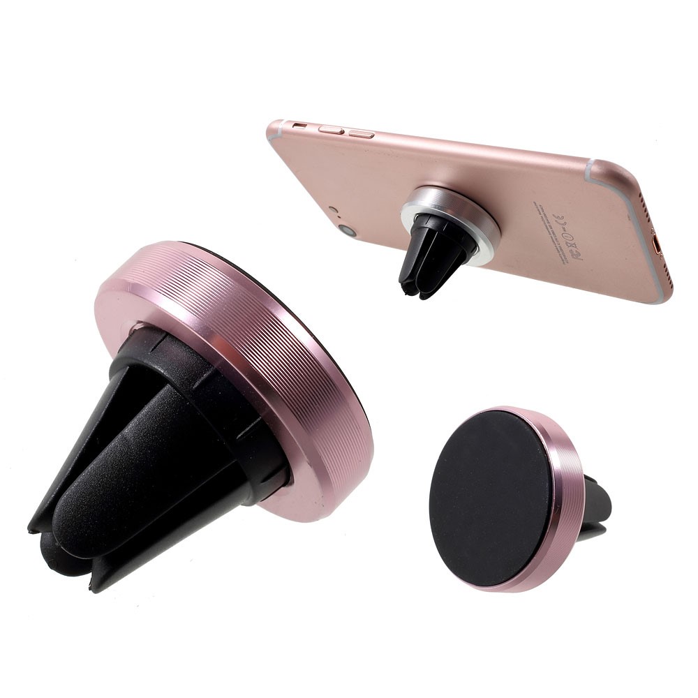 Universal Magnetic Car Air Vent Holder Mount for iPhone 7/ 7 Plus/ Samsung S7 Etc - Rose Gold Color-1