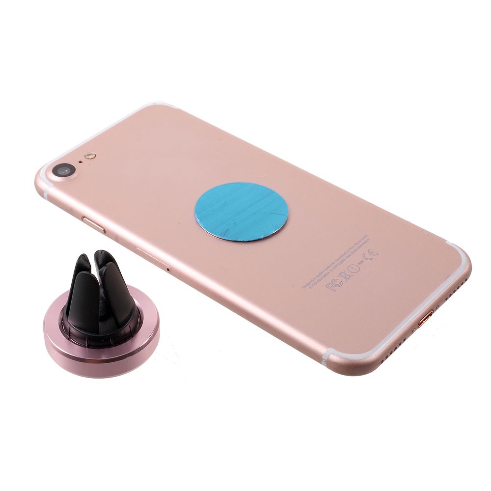 Universal Magnetic Car Air Vent Holder Mount for iPhone 7/ 7 Plus/ Samsung S7 Etc - Rose Gold Color-6