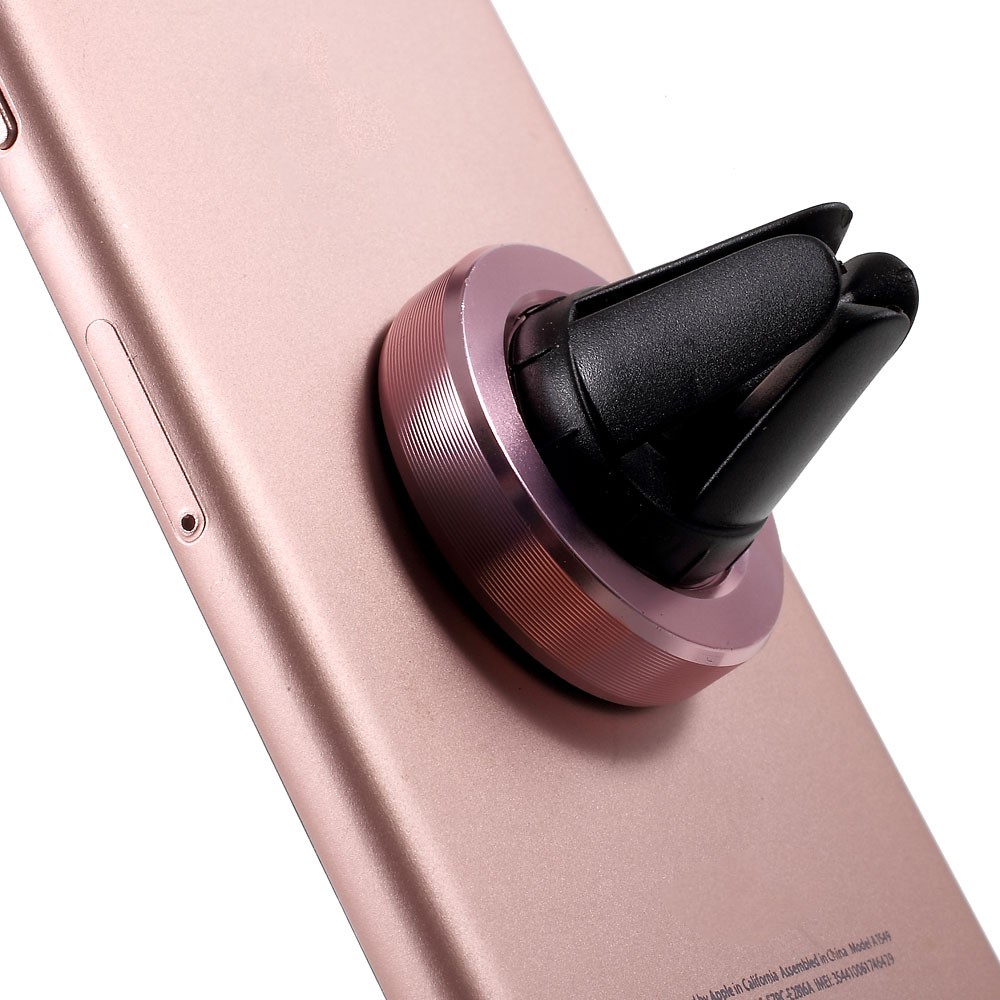 Universal Magnetic Car Air Vent Holder Mount for iPhone 7/ 7 Plus/ Samsung S7 Etc - Rose Gold Color-7