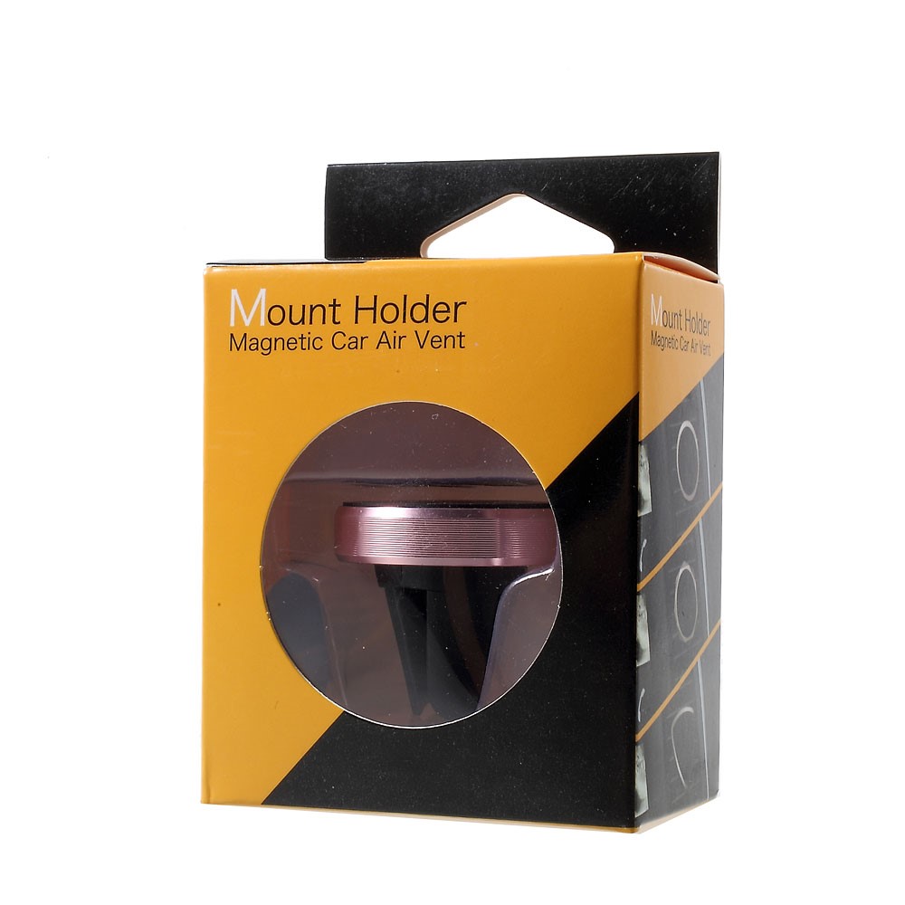 Universal Magnetic Car Air Vent Holder Mount for iPhone 7/ 7 Plus/ Samsung S7 Etc - Rose Gold Color-9
