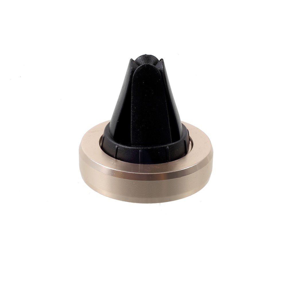 Universal Magnetic Car Air Vent Mount Stand for iPhone 7/ 7 Plus/ Samsung S7 Etc - Gold Color-3