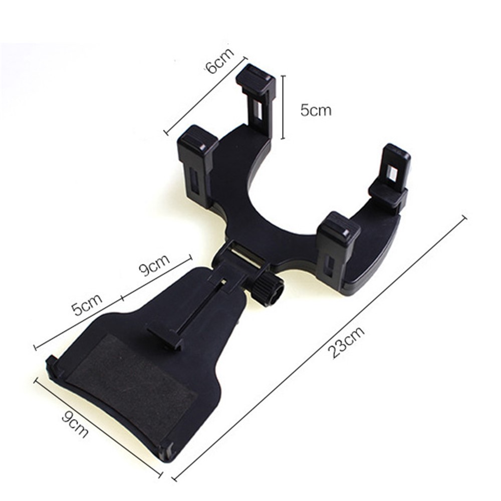 Auto Rückspiegel Mount Cradle Universal Halterung für Handy / GPS - Schwarz-5