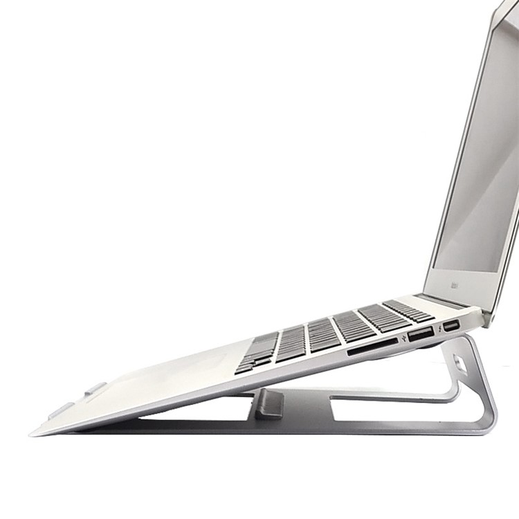 Purchased Aluminum Alloy Laptop Holder Desktop Stand For Macbook Ipad Iphone Ipod Etc Silver