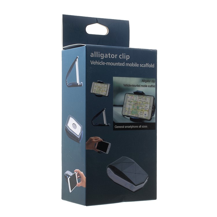 Alligator Clip Design Desktop Car Mount Support Pour Iphone Samsung Sony Huawei, Etc. - Rouge-9