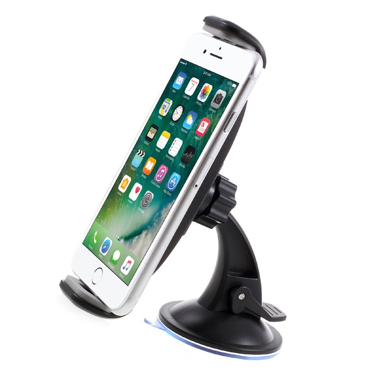 Universal Suction Cup Car Mount Stand titular para iPhone Samsung, largura: 10,5 - 17,5 centímetros-5