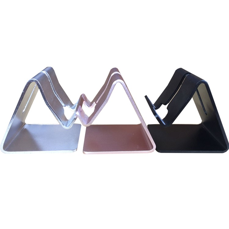 Universal Aluminum Alloy Desktop Holder for iPad iPhone Tablet PC - Black-4