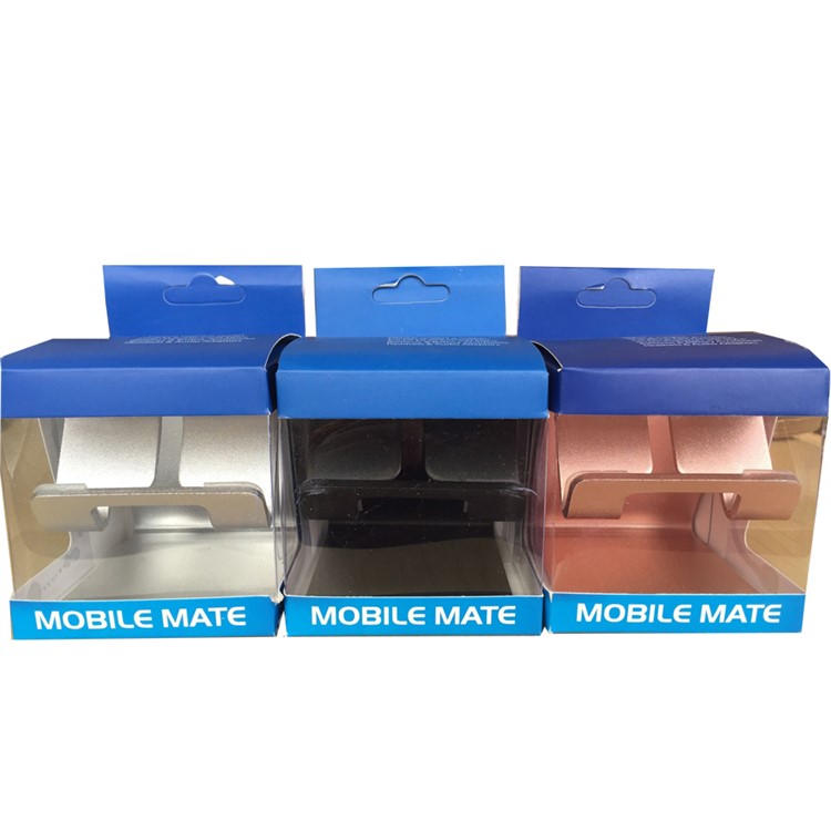 Universal Aluminum Alloy Desktop Holder for iPad iPhone Tablet PC - Black-7