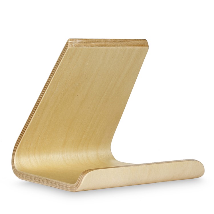 Samdi Real Wood Desktop Stand Pour Iphone Ipad Samsung Mobile Phones & Comprimés - Bouleau Blanc