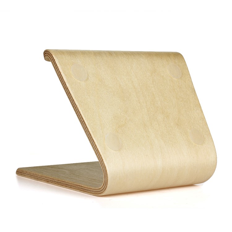 Samdi Real Wood Desktop Stand Pour Iphone Ipad Samsung Mobile Phones & Comprimés - Bouleau Blanc