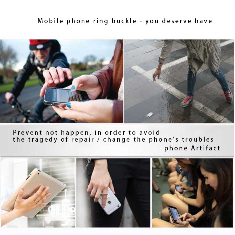 Macaroon Pattern Ring Holder Finger Grip 360 Degree Rotating Stand for Cellphone Tablet - Style A-2