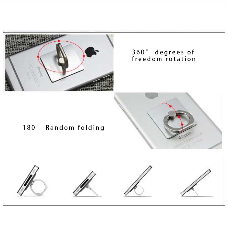 Macaroon Pattern Ring Holder Finger Grip 360 Degree Rotating Stand for Cellphone Tablet - Style A-3