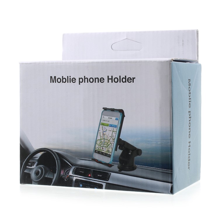 Universal Suction Cup Telescopic Pole Rotary Car Mount Holder, Clamp Width: 11.5 - 20cm - Black-15