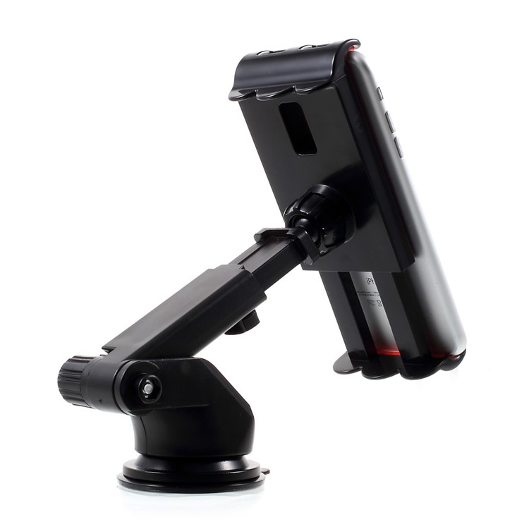 Universal Suction Cup Telescopic Pole Rotary Car Mount Holder, Clamp Width: 11.5 - 20cm - Black-3