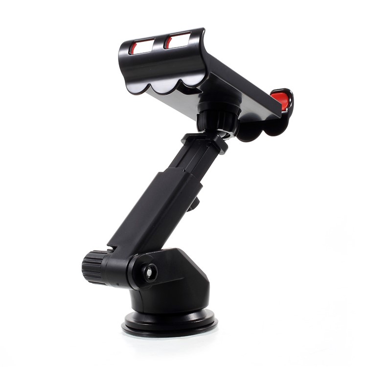 Universal Suction Cup Telescopic Pole Rotary Car Mount Holder, Clamp Width: 11.5 - 20cm - Black-8