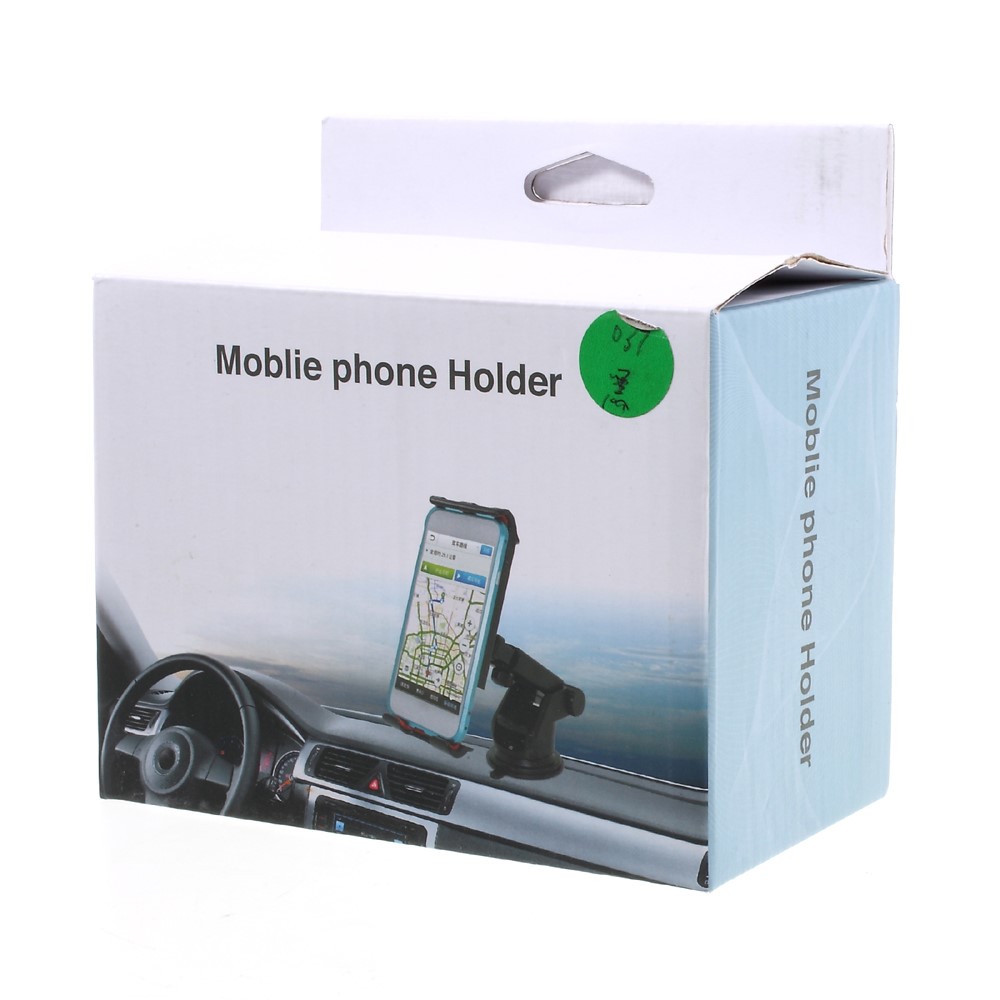Universal Suction Cup Metal Hose Rotary Car Desktop Mount Holder, Clamp Width: 11.5 - 20cm - Black-12