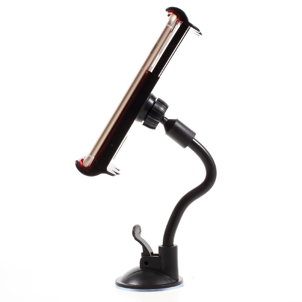 Universal Suction Cup Metal Hose Rotary Car Desktop Mount Holder, Clamp Width: 11.5 - 20cm - Black-9
