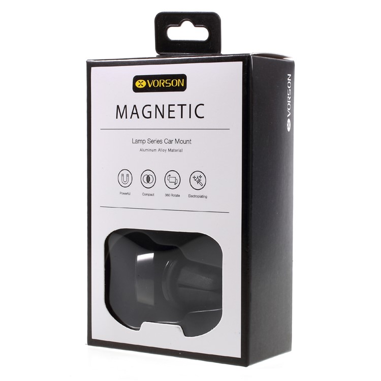 VORSON Portable Magnetic Car Air Vent Mount Phone Holder for iPhone Samsung Etc - Black-9
